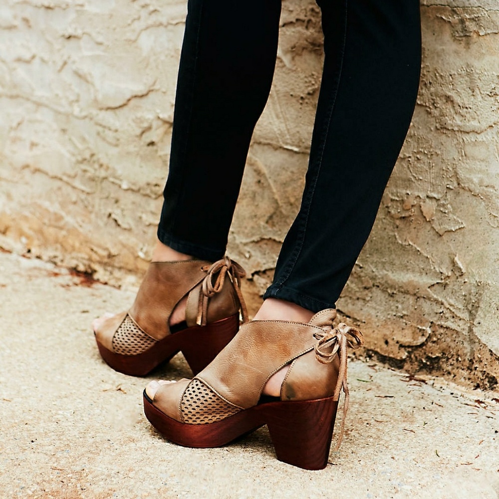 Free People Revolver Khaki Clogs